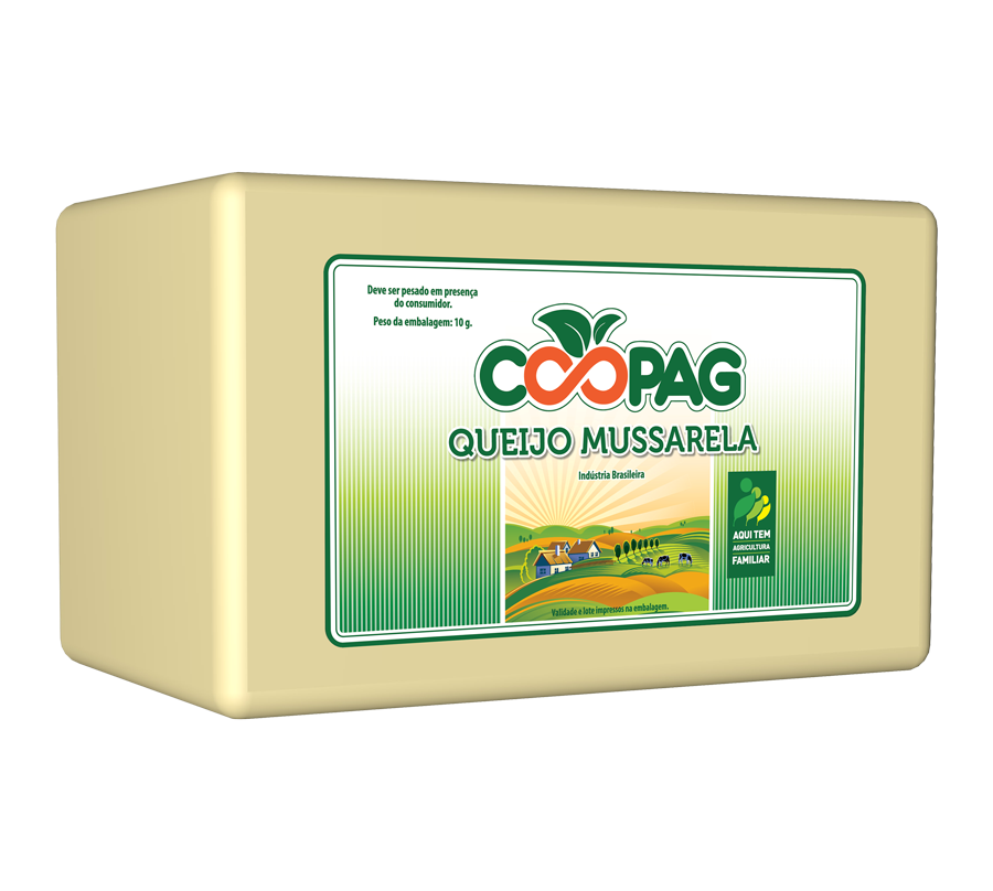 Queijo mussarela marca Coopag Bahia